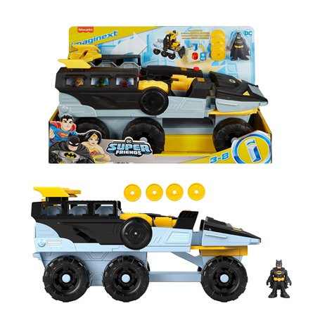 Fisher-Price Imaginext DC Super Friends Bat-Tank Transformable avec figurine sons