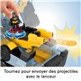 Fisher-Price Imaginext DC Super Friends Bat-Tank Transformable avec figurine sons, lumières et projectiles pour les enfants à pa