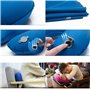 NUZAMAS Lot de 2 oreillers de voyage – Housse souple, oreiller léger en U pour avion, camping, bleu et rose vif, trajets en voit