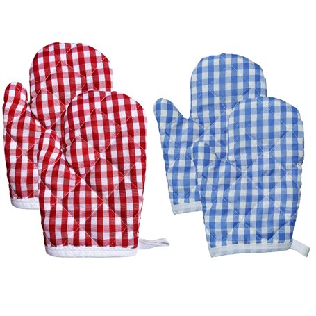 Gants Cuisine pour Enfant Mitaines Isolation Thermique Gant Our à Micro Ondes 4 PCS Gants Résistants à La Chaleur Griller avec B