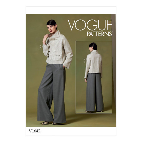 Vogue Patterns V1642Z Vogue Patterns-V1642Z-Femme >Costumes et coordonnées Hauts Femme > Pantalons