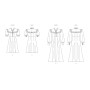 Vogue V2005U5 Robe en deux longueurs avec manches variantes U5 (44-46-48-50-52)