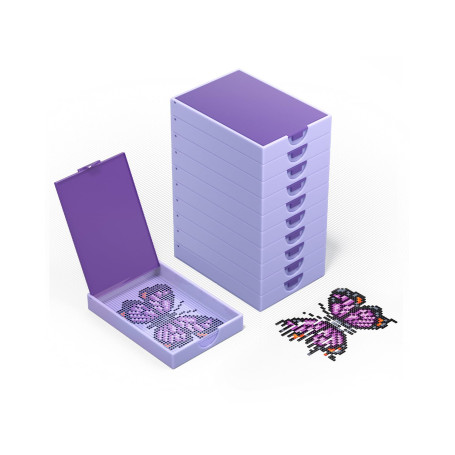 Trabricks Lot de 10 plateaux de rangement 2 en 1 anti-déversement et outils de peinture sans statique