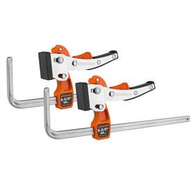 JORGENSEN Lot de 2 Serre-Joints à Cliquet pour Rail de Guidage