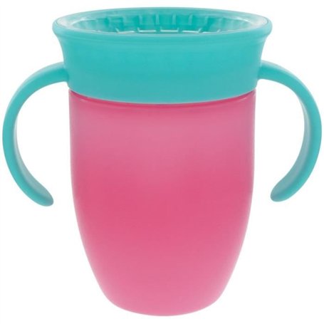 Lot de 2 tasses 360° avec poignées - NUBY - Fille