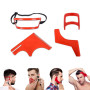 4 Pièces Taille Barbe Peigne Pochoir Barbe Homme Outil de Façonnage de Barbe Barbe Shaper Pochoirs à Barbe Accessoires Aider au
