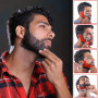 4 Pièces Taille Barbe Peigne Pochoir Barbe Homme Outil de Façonnage de Barbe Barbe Shaper Pochoirs à Barbe Accessoires Aider au 