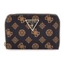 GUESS Laurel Zip Around Wallet M Mocha Logo