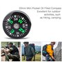 DEWIN Boussole de Poche, 12pcs 20mm Mini Boussole Remplie D'huile de Poche pour la Randonnée Camping Accessoires de Plein Air