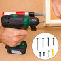 Kissral Vis à bois Cruciforme M3.5 Tête Fraisée Kit d'Outils de Réparation d'Assortiment Vis Croisées avec Cheville Plastique et