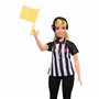 Barbie Coffret Métiers du Sport avec 4 Poupées 4 Métiers Directrice Sportive, Entraîneuse, Arbitre Et Journaliste Sportive, avec