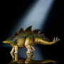 Mattel Jurassic World Figurine articulée Stégosaure de la Collection Hammond, grand dinosaure herbivore avec queue articulée par