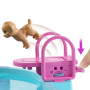 Barbie - Coffret Piscine de Reve - Toboggan et jacuzzi - Plus de 20 accessoires - Barbie - JFP01