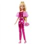 Barbie - Poupée Deluxe Style - Tenue rose métallisé et cheveux blonds - Barbie - JFP40