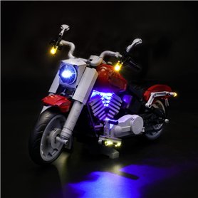GEAMENT Jeu De Lumières Compatible avec Harley Davidson Fat Boy - Kit D'éclairage LED Compatible avec Lego Creator Expert 10269  GEAMENT Jeu De Lumières Compatible avec Harley Davidson Fat Boy - Kit D'éclairage LED Compatible avec Lego Creator Expert 10269
