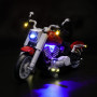 GEAMENT Jeu De Lumières Compatible avec Harley Davidson Fat Boy - Kit D'éclairage LED Compatible avec Lego Creator Expert 10269