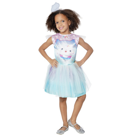 RUBIES - Gabby et la Maison Magique - Déguisement Enfant Taille 3-5 Ans - Robe Luxe P'tit Chou - Licence Officielle Gabby the Do