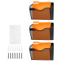 VEVOR Support mural de fichiers, 3 PCs, 1 poche, porte-documents en maille pour magazines, courrier, papier, organisateur mural 