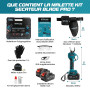 BLADE PRO Sécateur Électrique Sans Fil 800W – Coupe 40mm – 2 Batteries Lithium 6000mAh – Sécateur à Batterie Professionnel de Ja