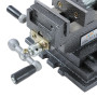 KATSU Étau Croisé de Perceuse à Colonne 3" 75mm, Robuste Pilier Banc Perceuse 2 Axes Mécanicien Cross Slide Étau Pince pour Atel