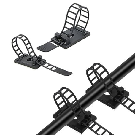 20Pcs Clips de Câbles Réglables