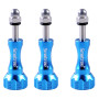 Smatree 3 pcs Long Complet Aluminium Vis pour GoPro Hero 12/11/10/9/8/7/6/5/4/3+/3/2/1 - Bleu