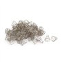 sourcing map 60Pcs Ressort de Compression 11mm x 5.5mm x 11mm métal conique Argenté