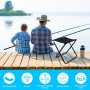 Mini Tabouret de Camping Pliable,Tabouret Pliant Portable, Tabouret de Barbecue Léger, Siège de Camping Portable avec Sac de Tra