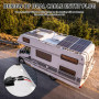 Panneau solaire ABS étanche,Passe-Toit pour Camping-Car,Presse-étoupe D'entrée de Double,Double Entrée de Câble avec Câble Solai