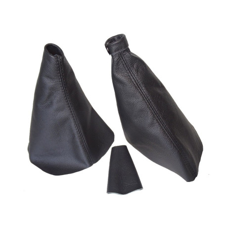 The Tuning-Shop Compatible avec Soufflet de Levier de Vitesse & Couvercle de Frein à Main + 5 Speed pommeau de Vitesse pour Rena