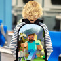 Sacs à Dos, Minnecraft Enfant Sacs Scolaires 3D Impression Sac à Dos Animé Thème Scolaires Cartables Étudiant Cartable Imperméab
