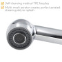 Beelee F103-CP Douchette Cuisine Remplacement 2 Types de Jet Douchette pour Mitigeur extractible Cuisine, Chrome poli