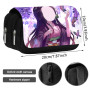 NTEVXZ Trousse à Crayons de Dessin Animé Manga Étui Grande Capacité Trousses à Crayons Nezuko pour Garçons et Filles Étudiants F