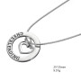 TEAMER Collier avec pendentif en forme de pom-pom girl en zinc pour femme, Zinc, Sans_pierre