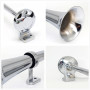 YIYIDA Klaxon d'air de voiture Car Horn 150DB Klaxon de voiture 24V Klaxon de camion 18 pouces Chrome Zinc trompette simple arge