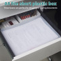 NEUSID Lot de 3 Boîtes de Rangement A4, Portable Boîte D'archivage Organiseur Transparent Empilable Boites Archives pour Documen