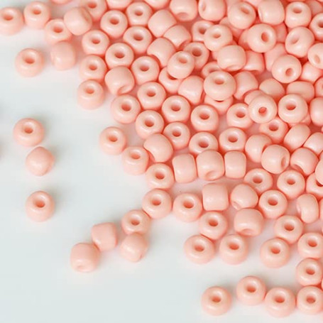 Tibaoffy Rose clair Perles de verre de Taille 6/0 4 mm pour la fabrication de bijoux (Total Environ 100g Environ 1200pcs)
