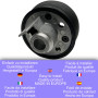[RDi 180] Dorado Tuning Adaptateur de Moyeu/Moyeu de Volant/Compatible avec◆ 106 306 XS XSI GTI s16 Rallye ◆ Saxo ZX AX
