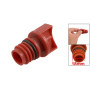 sourcingmap Bouchons d'huile Compresseur d'air diamètre de filetage mâle du logement 18mm en plastique rouge