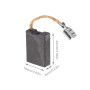 WANGCL Lot de 10 burch en carbone pour meuleuse d'angle électrique Bosch 180#20-180 - 6 x 16 x 22 mm
