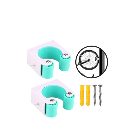 WANGCL Lot de 2 fixations murales pour vélo de montagne avec boucle de stationnement pour pneus de VTT de 4