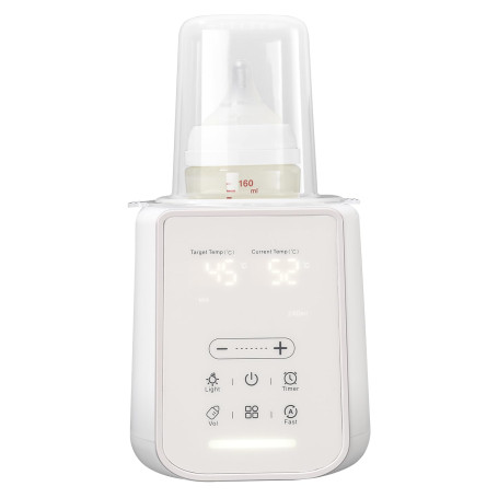 Vuxava Chauffe-Biberon 8-en-1 – Chauffe-Aliments Bébé Multifonction avec veilleuse et minuterie