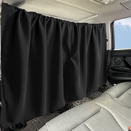 Fenêtre Occultante Protection Solaire Rideau De Séparation Voiture 3 Pièces Set 2 Rideaux D'occultation Avant & Arrière + 1 Pare