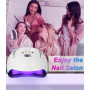 JOFLVA Lampe UV LED Ongles Gel, 380W Professionnel Sèche Ongles Automatique, 81 LED Lampe, Séchage Rapide, Grand LCD Ecran, 4 Mi