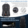 Guittly Sac à dos de randonnée pour homme et femme - 40 l - Ultra léger - Pliable - Étanche - Avec bandes réfléchissantes - Pour
