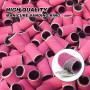 Lot de 100 bandes abrasives pour perceuse à ongles grain 240 - Bandes abrasives fines - Grain 240# - Rose - Avec embouts de mand