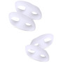 Lot de 2 paires de séparateurs d'orteils en silicone souple pour petits orteils