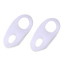 Lot de 2 paires de séparateurs d'orteils en silicone souple pour petits orteils