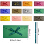 SLTAXAR 24PCS Enveloppes Colorées Enveloppe Rétro Enveloppes Cadeau avec Rubans de Décoration Enveloppe de Cadeau Élégante Envel