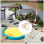 Lot de 4 mini accessoires de jardin zen en bois - Râteau à sable zen - Bac à sable miniature - Petit râteau zen - Bricolage pour
